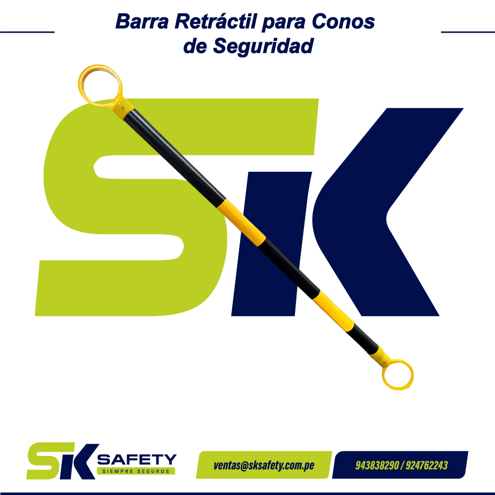Barra Retráctil para Conos de Seguridad