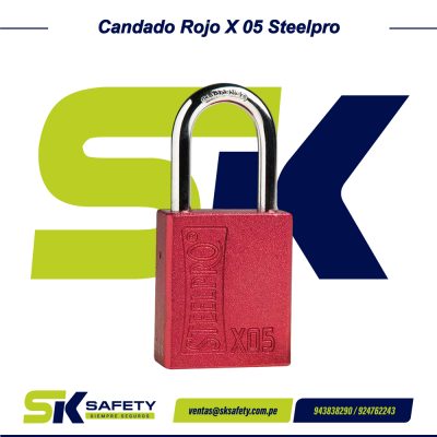 Candado Rojo X 05 Steelpro
