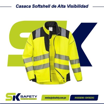 Casaca Softshell de Alta Visibilidad