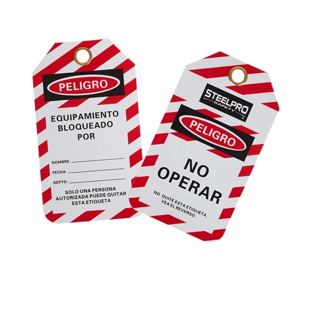 Tarjeta No Operar Lock OUT Steelpro