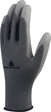 Guante Mecánico Delta Plus VE702GR (PU lavable, gris)