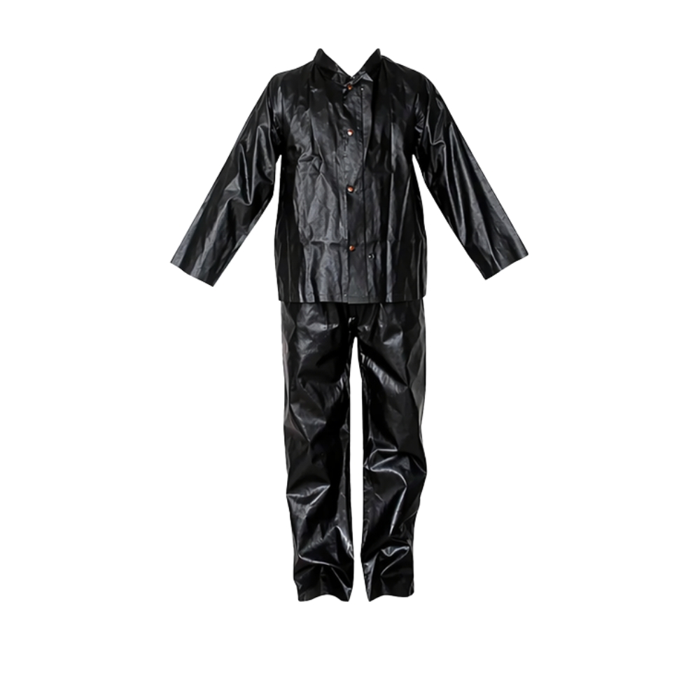 Pantalón Impermeable Enjebado Negro Nacional