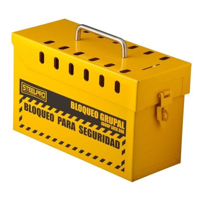 Caja de Bloqueo Grupal Amarilla Steelpro