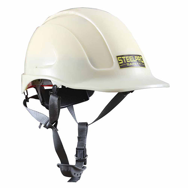 Casco Montaña ABS Blanco Fotoluminiscente Steelpro