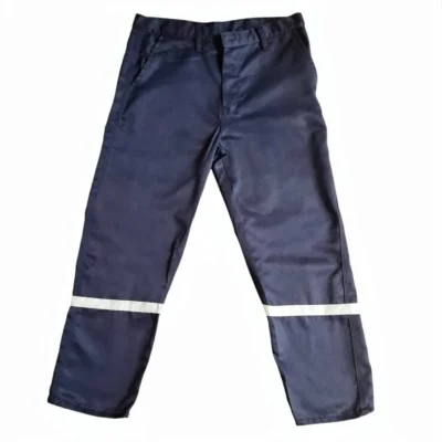 Pantalón Drill Azul Marino con Cinta Reflectiva