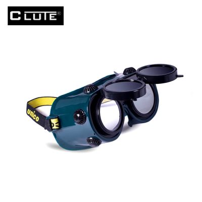 Anteojo de soldador binocular con visor levantable sombra 5 CLUTE 50 mm