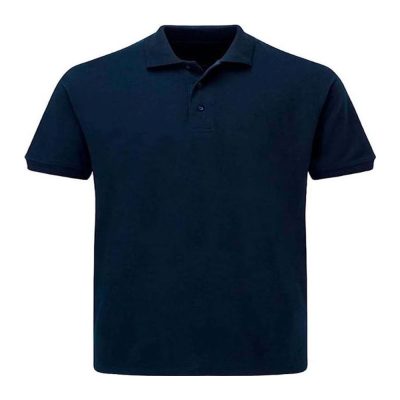 Polo Pique Manga Corta Azul