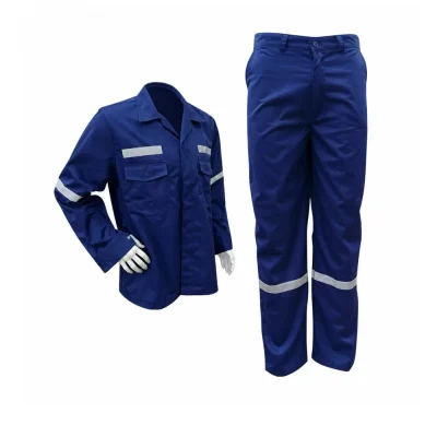 Conjunto Drill Azul con Cinta Reflectiva