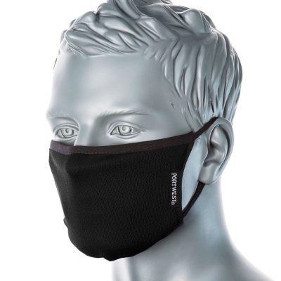CV33 - Mascarilla facial textil antimicrobiana 3 capas (Pack 25)